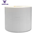 Wholesale Art paper sticker 50x30mm adhesive barcode label adhesive paper roll