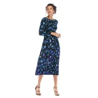 Pretty steps High Quality Fashion Casual autumn Western Design Maxi Dress