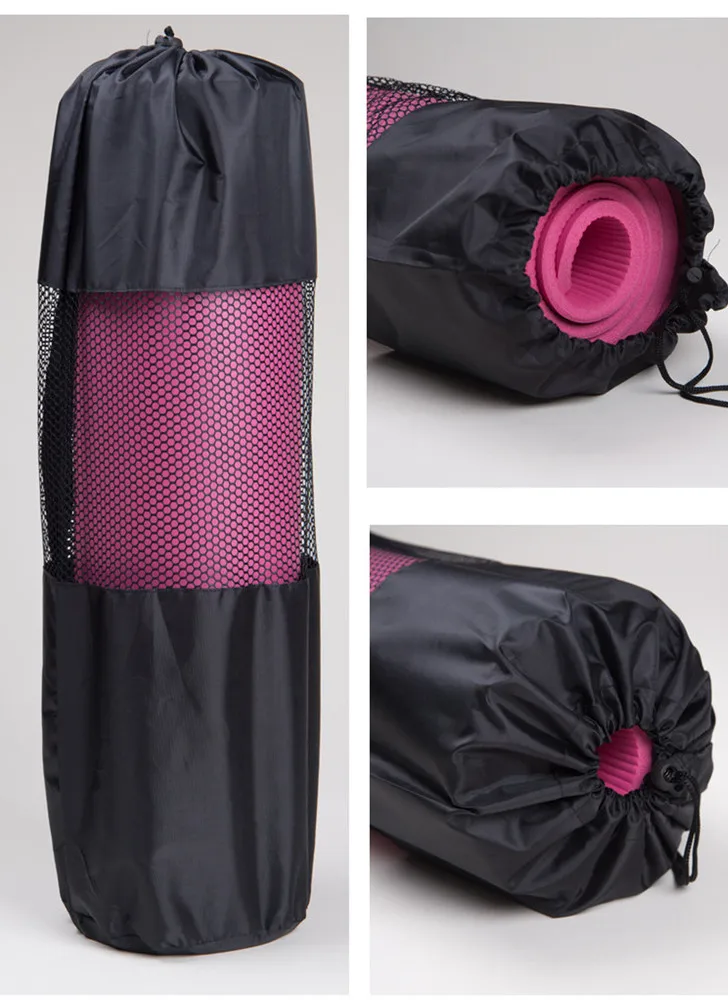 Large Yoga Mat Carry Bag for Men and Women With Adjustable Strap Drawstring Opeing Mesh Centre Easy Store Keep Clean