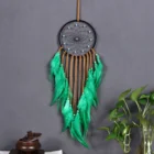 AYDCOC 71-18 creative design feather dream catcher home decoration natural turquoise dream catcher