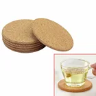 Round Plain Cork Coasters Drink Coffee Tea Cup Mat Pad Home Kitchen Office Table Decor Pad