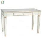 Antique Mirrored Contemporary Silver Glass Furniture Console Table with Storage