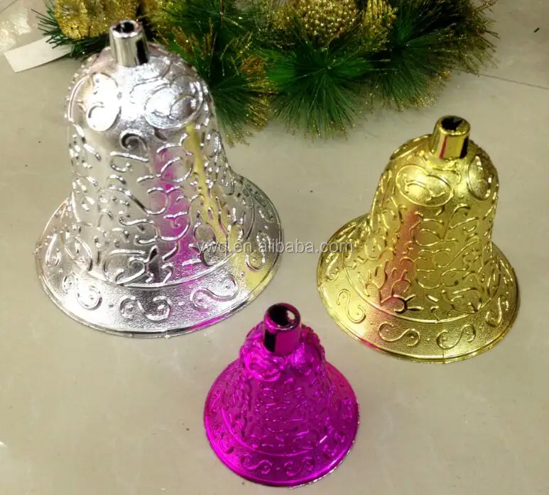 45mm Gold Plastic Christmas Bells Buy Hanging Outdoor Christmas Bell,Small Christmas Bells