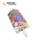 Eco-friendly Stand Up Aluminum Foil Juice Beverage Liquid Pouch Packaging Bag With Spout