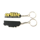 rubber key chain, custom rubber 3D soft pvc keychain, LOGO pvc key ring