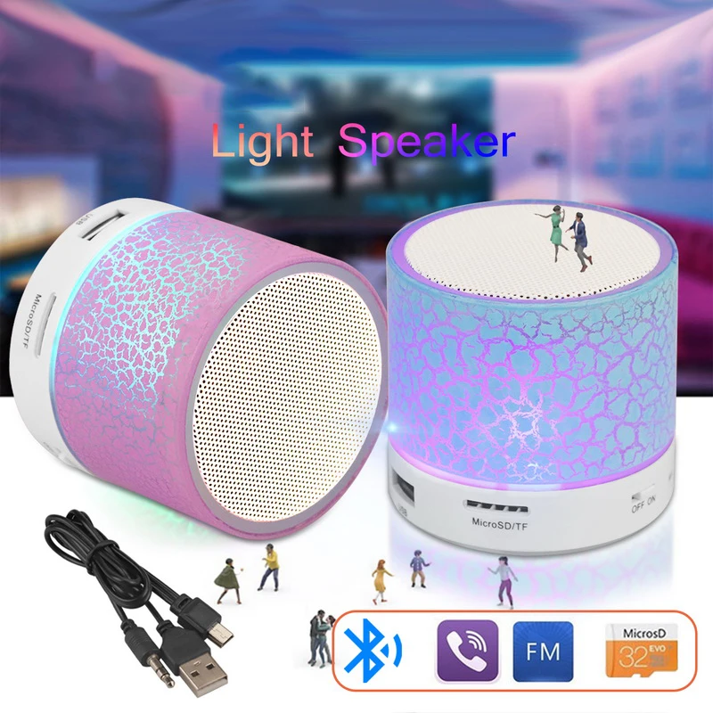 Wholesale New product portable subwoofer S10 Wireless Speaker car handsfree mini bluetooth loud speaker with led light - ANKUX.COM