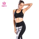 China Manufacturer Sports Wear Fitness Clothing Athletic Apparel Women Printed Sport Bra And Yoga Pants Set
