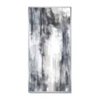 Custom Abstract Printed Canvas Wall Art Painting with Silver Frame