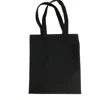 Promotional Shopping Bag Custom Printed Canvas Tote Organic Black Cotton Bag