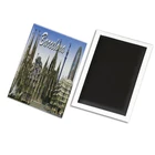 Hot Selling Tourist Souvenirs Cmyc Printing Custom City Albania Metal Fridge Indonesia Photo Magnet For Christmas