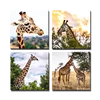 SEEGART stretched wall art HD photography picture lovely Giraffes print canvas for home decor