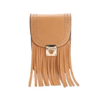 Custom colorful style fashion wholesale small size cute single mobile phone shoulder bag