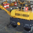 walk-behind Double drum Vibratory Road Roller 900kgs RL900DZ WITH KIPOR DIESEL ENGINE OR HONDA PETROL ENGINE