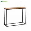 Modern contemporary metal console table