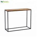 Modern contemporary metal console table
