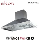 2000m3/hr Airflow Suction Twin Motors Stainless Steel 120cm Commercial Outdoor BBQ Gas Grill Range Hood