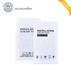 custom printed cell phone screen cleaner with wet wipes /dust absorber/microfiber cleaning cloth