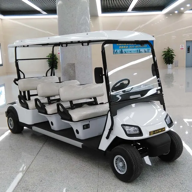Electric Golf Car 2 or 4 or 6 or 8 Seats Battery Powered 4 Wheel Mini Golf Electric Cart