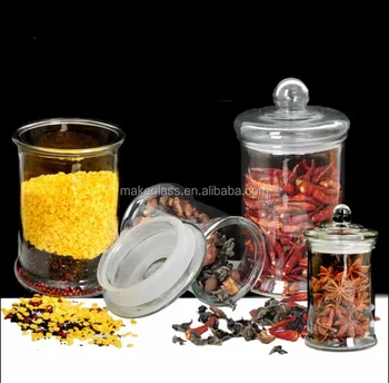 decorative glass canisters