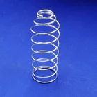 Black powder coated steel Barrel Shaped Compression Spring