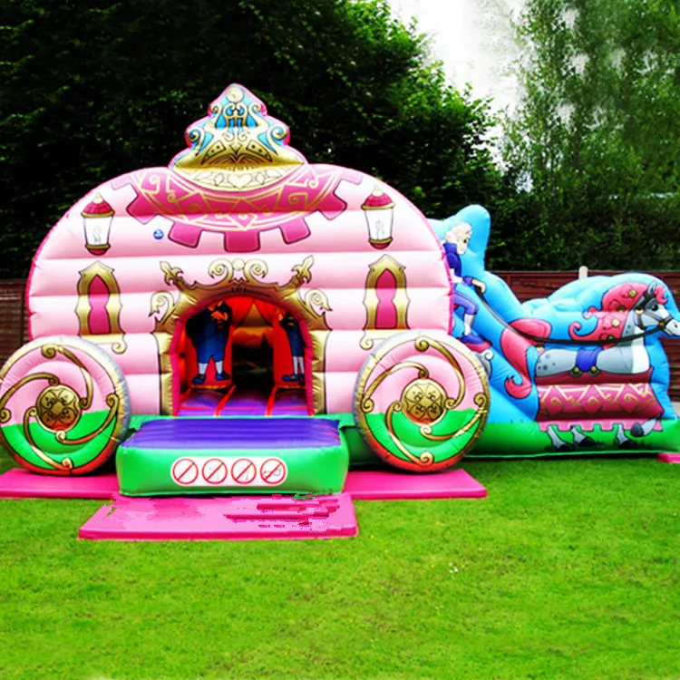 princess bouncy castle with slide
