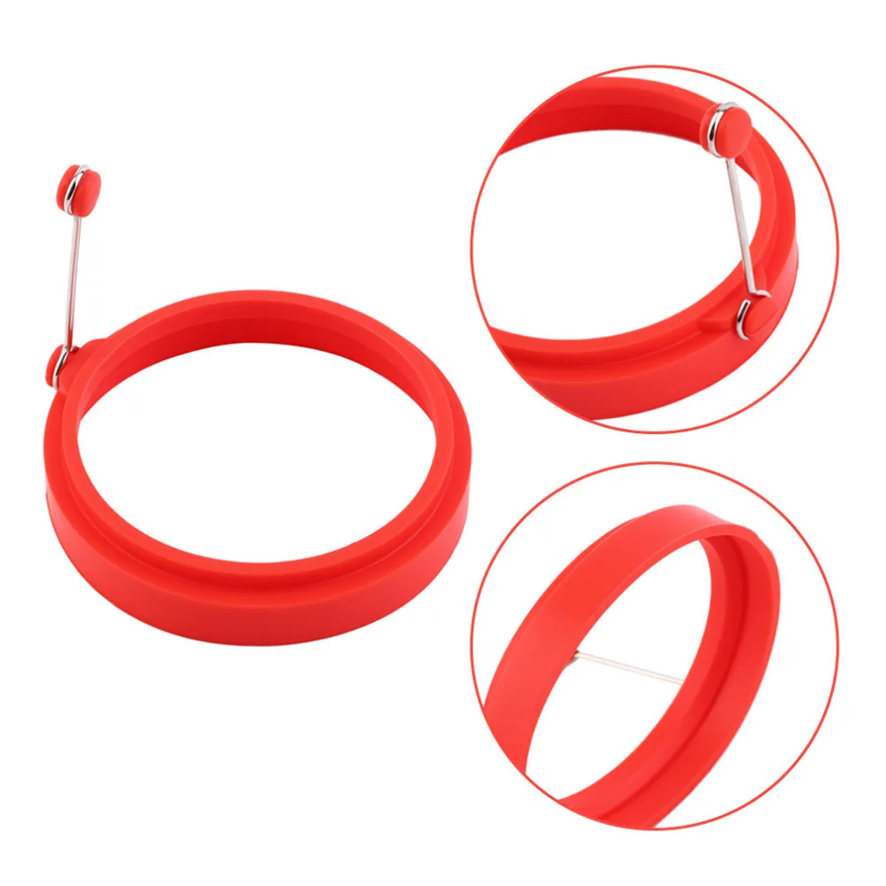 New Creative round Shape Silicone Omelette Shaper Egg Fried Frying Pancake Cooking Mould Breakfast Essential