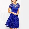 2019 Wholesale top quality Europe and America casual summer lace floral dress for woman
