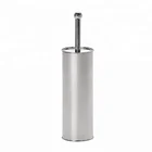 High-end home hotel bathroom cleaning tool stainless steel toilet brush holder set