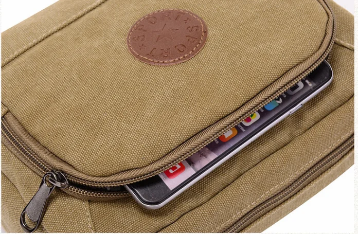 Promotion custom shoulder strap bag unisex small messenger bags canvas men