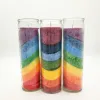 Wholesale 8 inch Energy Spirit Scented Candles 7 Colors Chakra Rainbow Candle