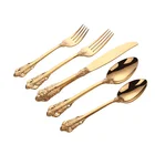 Royal 20 Piece Flatware Set, Elegant 24 pieces Gold for Stainless Steel Wedding Cutlery
