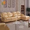 humanized design european style living room recliner sofa set yellow genuine leather alibaba sofa