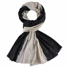 Women 70% viscose 30% cotton contrast color winter thick viscose warm woven scarf