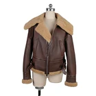 Wholesale High Quality Custom fur leather jacket Sheep Leather Jacket women