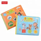 Educational baby shower animal pattern series inner air bag kids bath book with sound