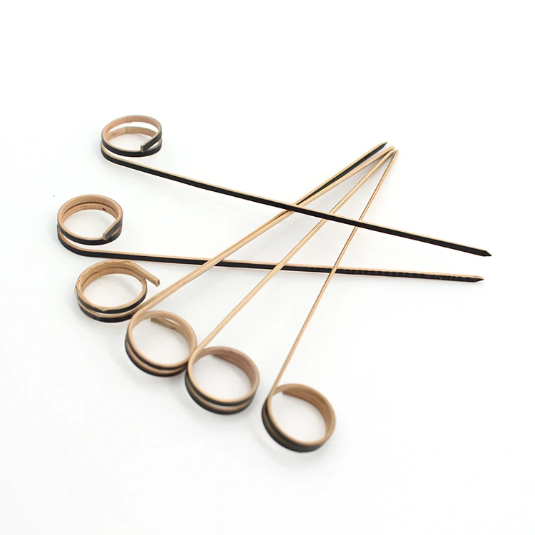 Eco friendly hot sale natural bamboo knot skewers sticks