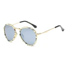 Fashion Retro Sunglasses Women Metal Sun Glasses Lady Mirror Eyewear