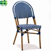 Blue French outdoor bistro cafe restaurant Chair