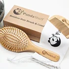 2019 new custom bamboo paddle hair brush wholesale