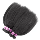 Top grade 100% virgin remy hair brazilian kinky straight hair