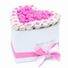 Gold White heart-shaped florist packing gift flower paper box