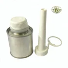 125ml round oil tin can with plastic caps