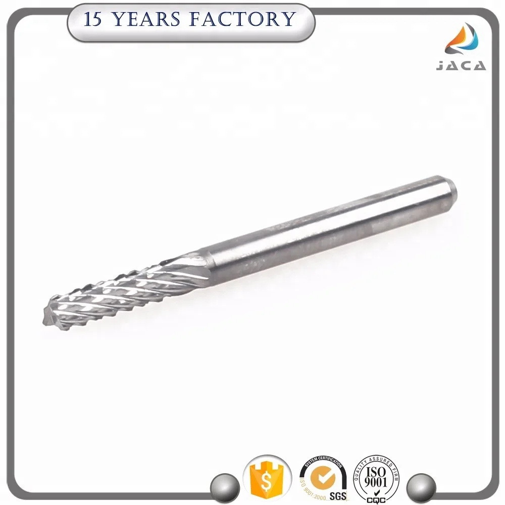 JACA 5A Grade Flat Bottom Corn teeth milling Corn teeth milling cutter Cement plate cutting bit Diameter:3.175/4/6mm