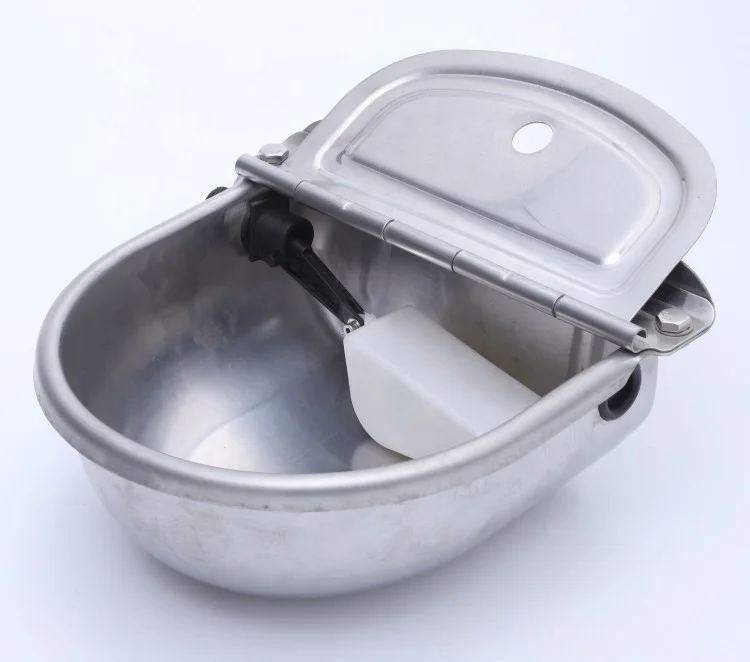 OEM deep drawn stainless steel galvanized steel drinking bowl for dogs / cow / piglets / rabbits / horse