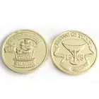 Custom Engraved 3D Metal Craft Coin Copper Souvenir Gold Coin Set
