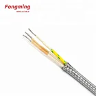 Hot sale high temperature 3 core metal braided shield cable