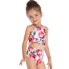 Wholesale Floral Bathing Suit Cute Sexy Kids Bikini Customized Baby Kids Swimsuit