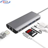 For used Laptops i7 , Newest 6 in 1 6 Port USB-C Hub to RJ45 Charging to 2 USB 3.0 Converter Adapter USB Type C Adapter