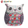 customized cute animal owl shaped soft stuffed plush fabric pillow