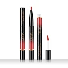 2 in 1 double head liquid matte lipstick lip gloss lip liner makeup waterproof liquid Lip stick pen